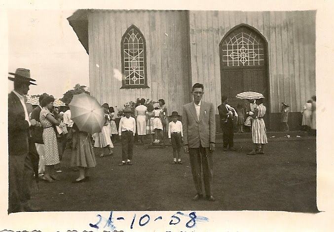 10 Antiga Igreja De Jussara, Era Toda De Madeira E Pegou Fogo Foto De 1958
